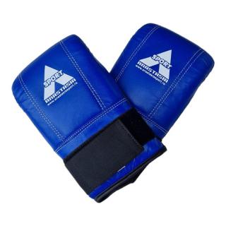 Manusi sac box Anastasia Sport, albastre, piele naturala