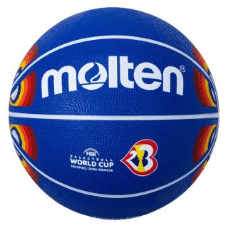 Minge baschet Molten B7C1600-M3P, marime 7, cauciuc, design FIBA Basketball World Cup 2023, editie limitata