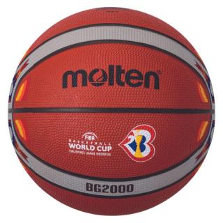 Minge baschet Molten B7G2000 editie limitata WORLD CUP 2023, aprobata FIBA, cauciuc, marime 7