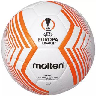 Minge fotbal Molten F5U3600 UEFA Europa League cusaturi sigilate - tehnologie inovativa, marime 5