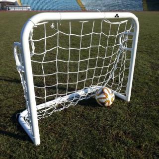 Mini poarta de fotbal 1,2 x 0,8 m otel, mobila + plasa