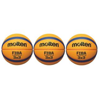 Pachet 3 mingi baschet 3x3 Molten B33T5000 aprobata FIBA