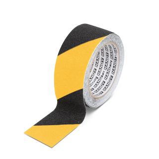 Banda adeziva, antiglisanta - 5m x 50 mm - galben   negru