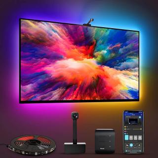 Banda LED TV Govee Immersion Wi-Fi TV RGBIC, Camera ColorSense 1080p HD