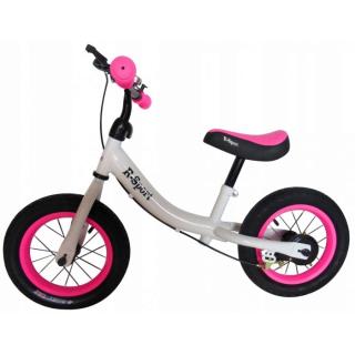 Bicicleta fara pedale R-Sport R3 - Alb - Roz