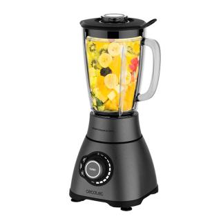 Blender Cecotec Power Black Titanium 1800 Smart, 1800 W, Zdrobire gheata, Bol sticla, Filtru pentru sucuri, 22000-rpm