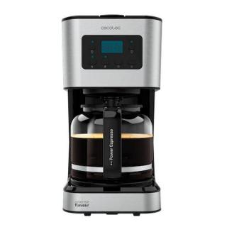 Cafetiera cu Filtru , CECOTEC 1555, 950W, 1.5 L, Cana Sticla, Timmer Programabil, mentine cafeaua fierbinte, Argintiu Negru