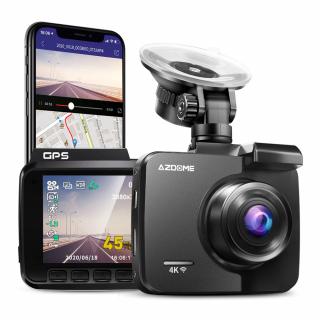 Camera auto DVR AZDOME GS63H, 4K, WiFi, GPS, Unghi 170, WDR, G-Sensor, Mod parcare, Filmare bucla