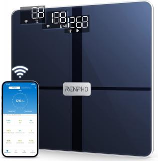 Cantar de baie Smart Renpho WBE28, Wifi, BT, Maxim 180Kg, 13 masuratori, BMI, Compatibil Samsung Health, Apple Health, Google Fit and Fitbit