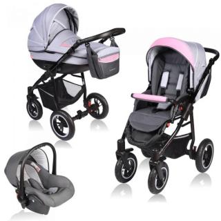 Carucior VESSANTI Crooner 3 in 1 - Pink Gray