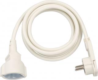 Cordon Prelungitor Brennenstuhl cu cap plat, 2m - Alb