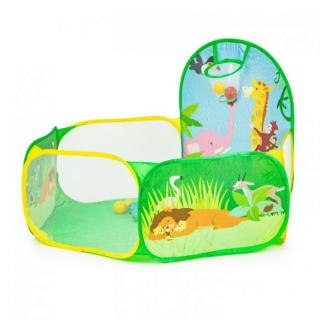 Cort de joaca Jungla cu 50 de bile multicolore Ecotoys 8114