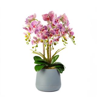 Decoratiune cu planta artificiala ,   Orhidee mov ,   83 cm