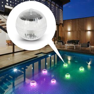 Dispozitiv iluminare solara fara fir pentru piscina - LED RGB - 10 cm