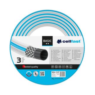 Furtun pentru gradina Cellfast BASIC cu 3 straturi, 1 2  , Armat, 50m, protectie UV