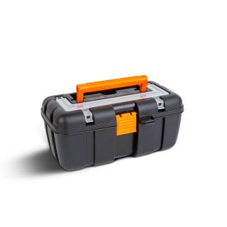 Geanta scule din plastic cu 1 tava - 25 x 15 x 11 cm