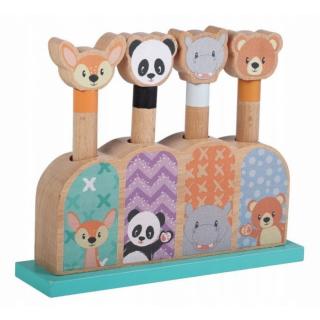 Jucarie din lemn Pop-Up Sun Baby 070 Animals