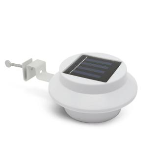 Lampa solara pt. stresini garduri cu 3 LED-uri, alb