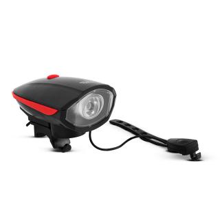 Lanterna bicicleta cu claxon electric - XPE LED - 400 mAh - 450 lm - IP55