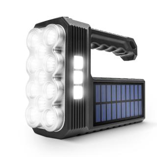 Lanterna solara LED COB - functie lumina de lucru - 1200 mAh - MicroUSB - 1000 lumeni - IP55