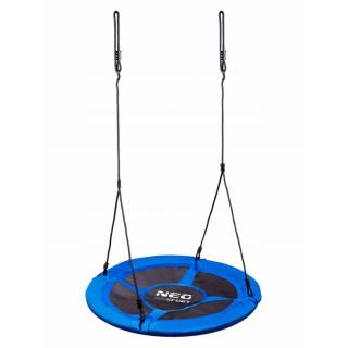 Leagan tip cuib pentru copii XXL, 95 cm, 150 kg, Neo-Sport 1000, Albastru