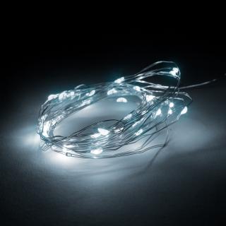 Perdea luminoasa - 100 micro-LEDuri - alb rece - 3 x 1 m - 230V - cu telecomanda