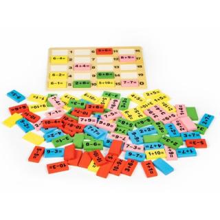 Piese tip domino cu calcule matematice si tabla Ecotoys MB386