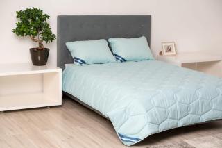 Pilota bumbac Somnart Bella 150x200cm, umplutura 200 g mp, de vara, blue