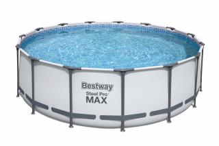 Piscina supraterana rotunda cu cadru metalic - Bestway Steel Pro MAX,   4.57m x 1.22m cod 56438