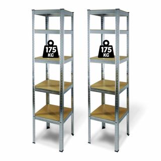 Raft Salgo cu 5 nivele - metal - max 175 kg - 180 x 40 x 40 cm