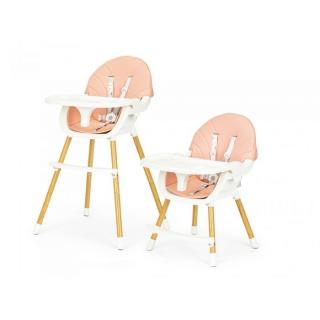 Scaun de masa 2 in 1 Ecotoys HA-004 ,   Roz
