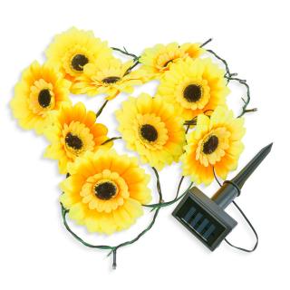 sir de lumina solara - floarea soarelui - 2 m - 20 LED-uri alb cald