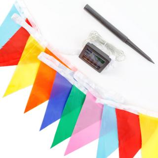 sir de lumina solara led model stegulete - 4 m - 35 LED-uri colorate