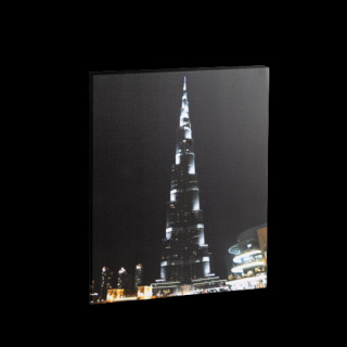 Tablou cu LED -   Burj Kalifa  , 2 x AA, 38 x 48 cm - FAMILY POUND