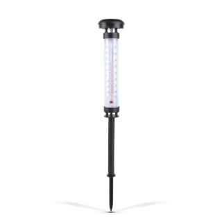 Termometru solar de gradina - LED alb rece - 6,3 x 44,5 cm