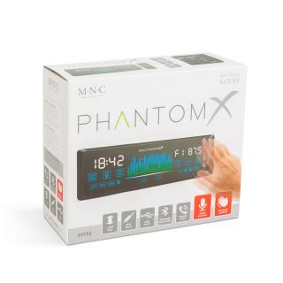 Unitate principala , zPhantomX,   - 1 DIN - 4 x 50 W - control gestual - BT - MP3 - AUX - USB