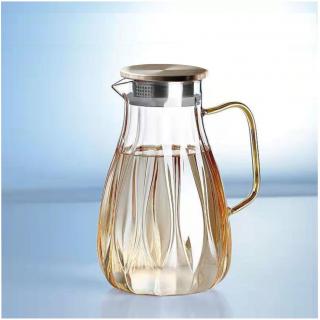 Carafa din sticla borosilicata, GOLDIE, 1.8L, 14x20 cm