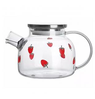 Carafa din Sticla Borosilicata, STRAWBERRY,1 Litru