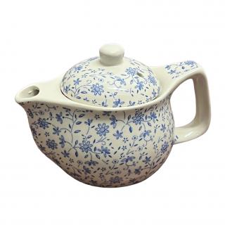 Ceainic din Ceramica cu infuzor metalic, 300 ml, Albastru