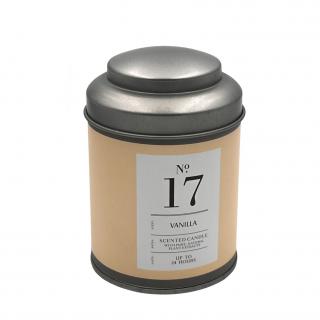 Lumanare parfumata VANILLA, pahar si capac metalic, 6.5x9.5 cm
