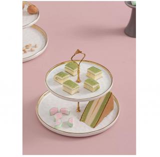 Platou Portelan Supraetajat pentru Candy Bar, 2 niveluri