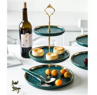 Platou Portelan Supraetajat pentru Candy Bar, 3 niveluri