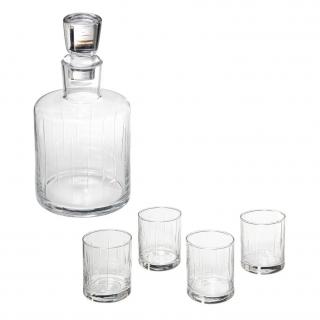 Set Carafa si 4 Pahare Whisky, SG, 1L + 4 x 350 ml