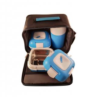 Set caserole PALOMA Albastru, pentru mancare, termoizolante