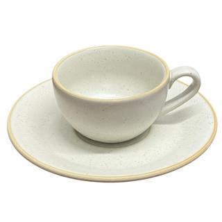 Set Ceasca si farfurie pentru Espresso, CAFFINO, Portelan cu aspect mat, 80 ml