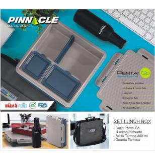 Set Lunch Box Cutie Alimente, Sticla Termos, Geanta Termica