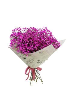 Buchet gypsophila roz