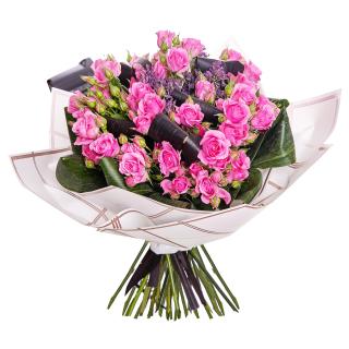 Buchet minirosa roz