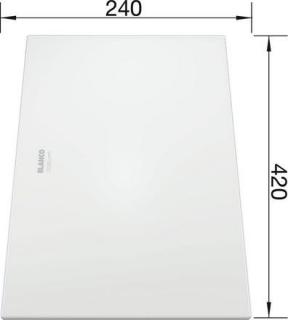 BLANCO Tocator sticla ALB 420x240 mm pentru chiuvetele din gama Zerox si Claron