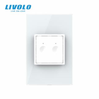 Intrerupator tactil smart dublu protocol Zigbee Livolo -noua serie -standard italian